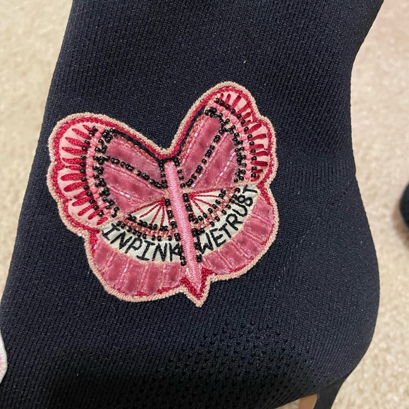 NEW!  Valentino Tiffany Butterfly Sock Booties - 6.5 - Picture 10 of 11